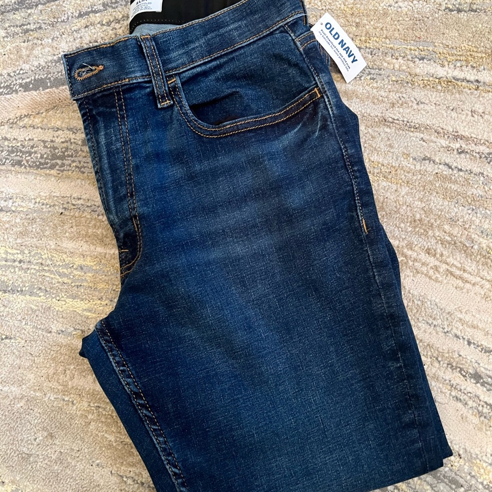 Old Navy Men's Dark Blue Slim Jeans